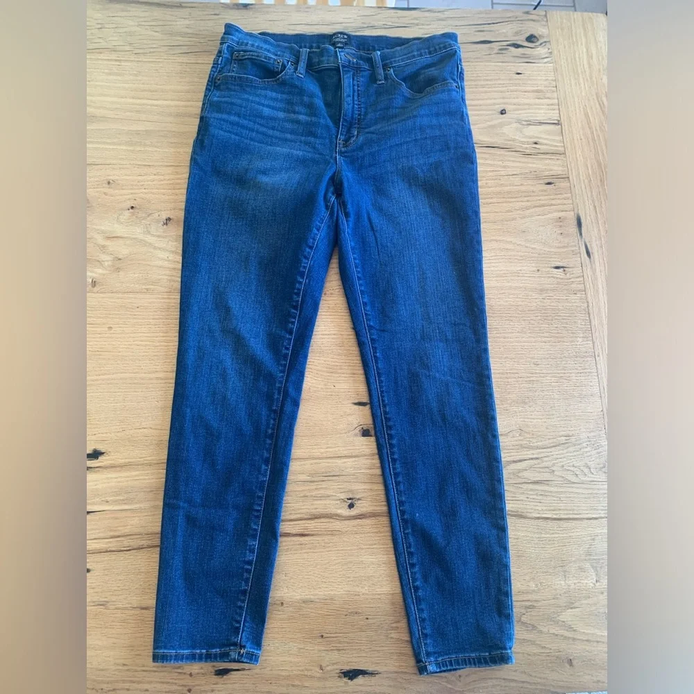 J‎ Crew Mid-rise Skinny Jeans Blue Women’s 31” Preloved